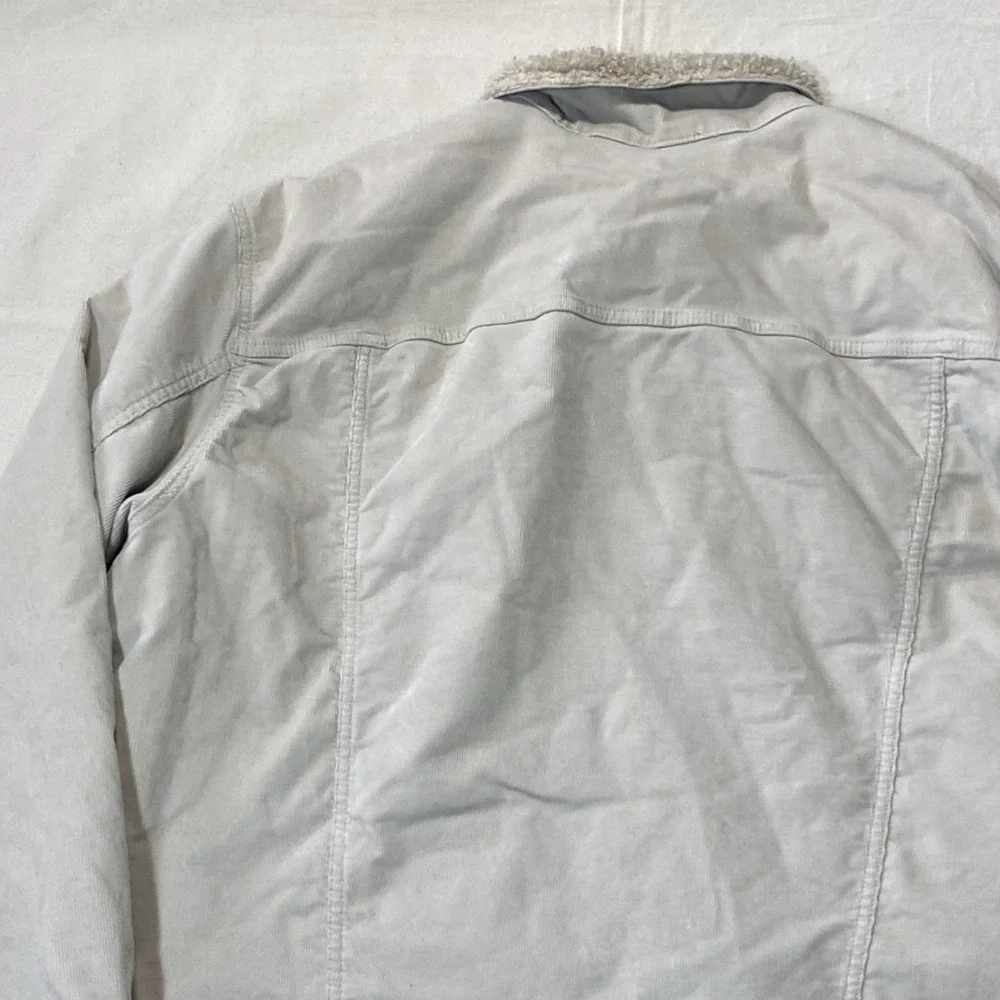 Wrangler Corduroy Jacket Mens XXL Brown Sherpa Lined Trucker Cowboy Rancher